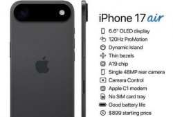 iPhone 17 Air最新爆料,全新設計、強大性能，揭秘蘋果最新旗艦機亮點